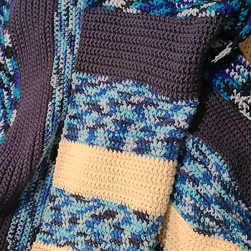 Hand Crafted Crochet Quilt New